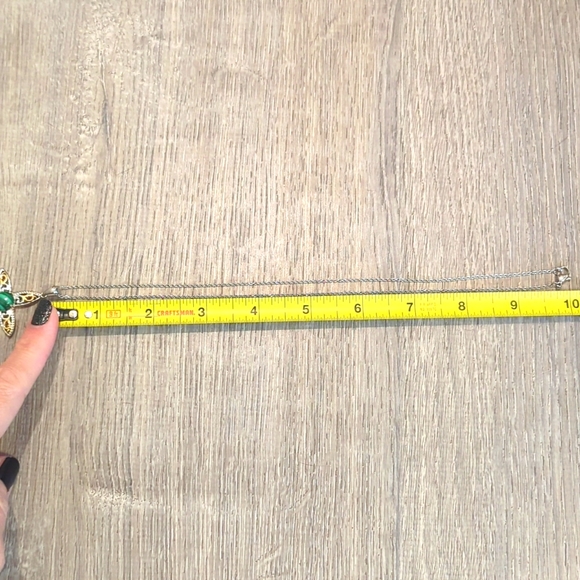 Malachite Cross Stainless Steel Pendant - Picture 8 of 10